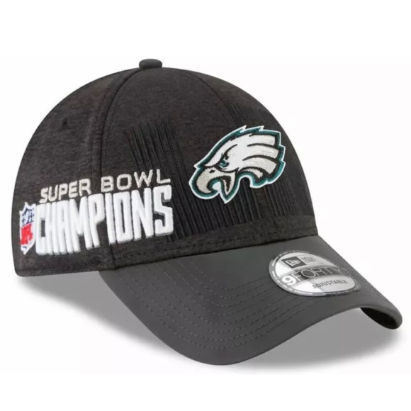 Philadelphia Eagles Men's New Era 9FORTY Super Bowl LII Champions Trophy Hat Cap - Picture 6 of 7